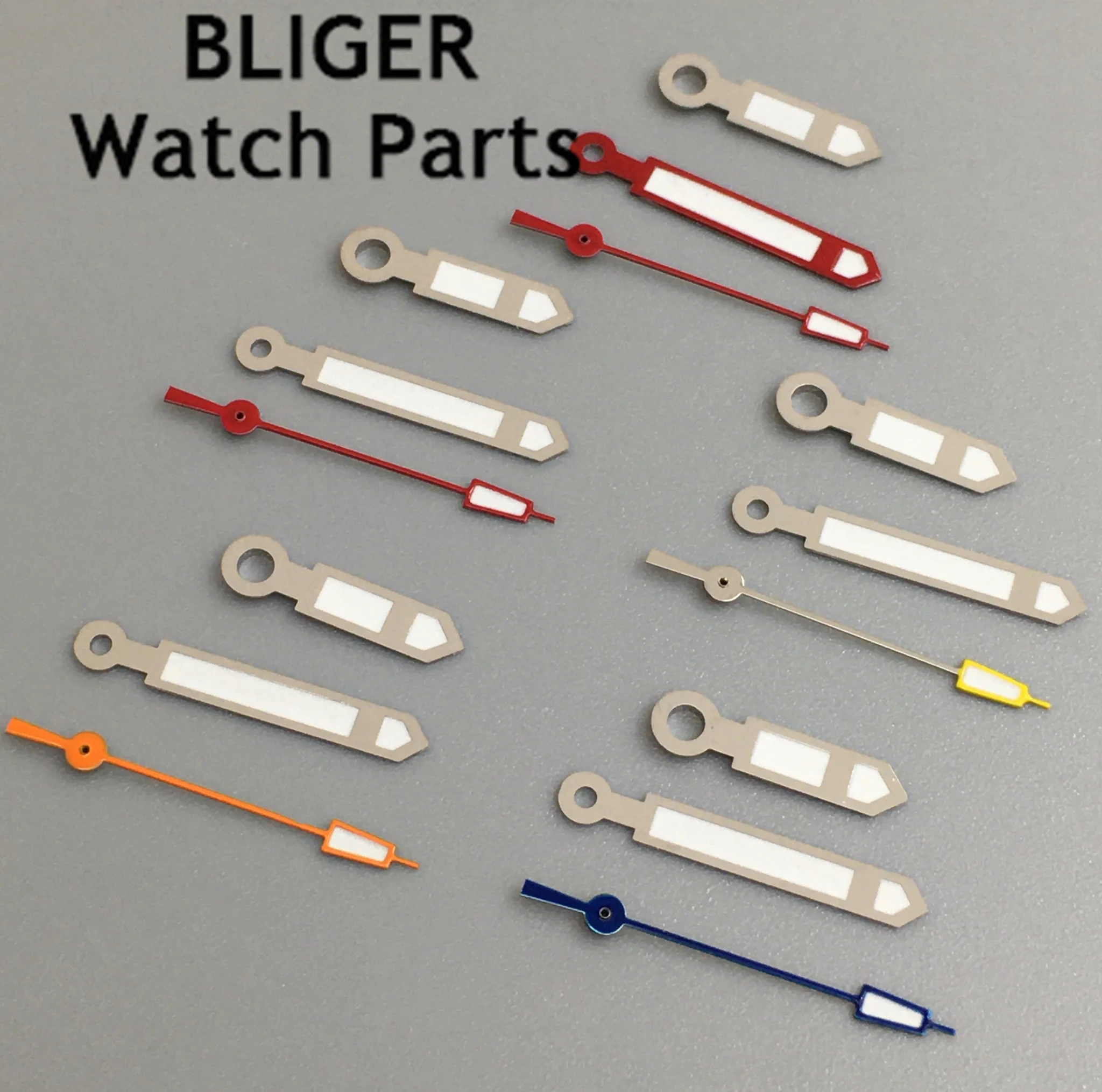 BLIGER green luminous watch hands fit NH35 NH36 ETA 2824 2836 Miyota 8205 8215 821A Mingzhu DG2813 3804 Movement