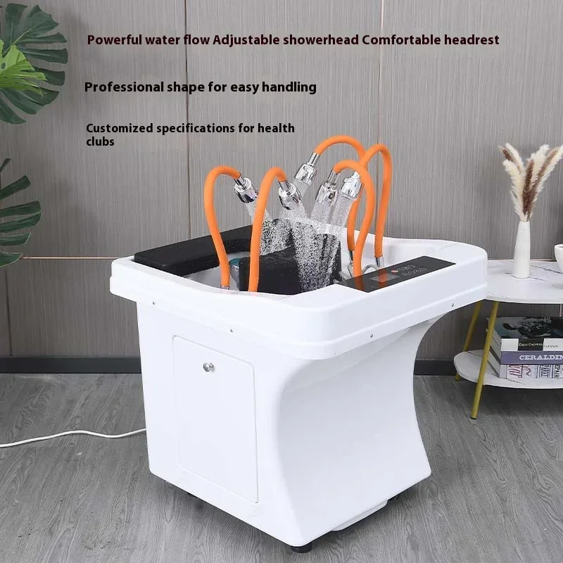 Modern Luxury Shampoo Bed, Professional Salon Hair Washing Bed, Aesthetic Premium Salon Furniture