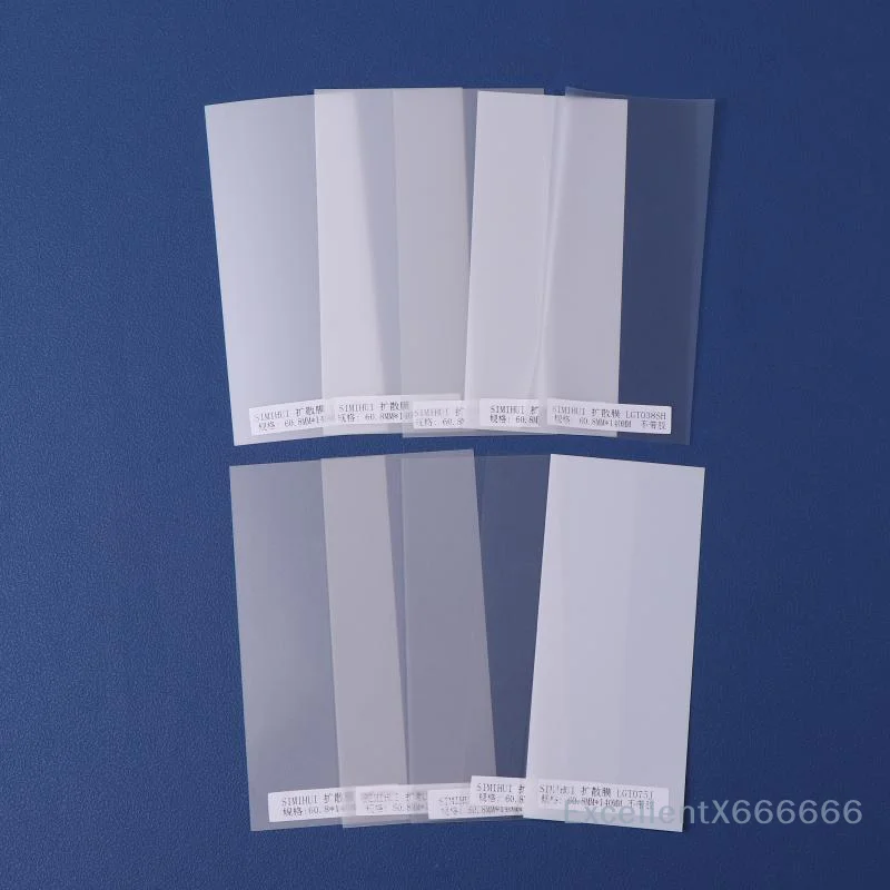 

10Pcs/Set Diffusion/Reflective Film Suit LED Light Diffuser Film Box Lighting Backlight Homogenizing Film PET Light Guide Sheet