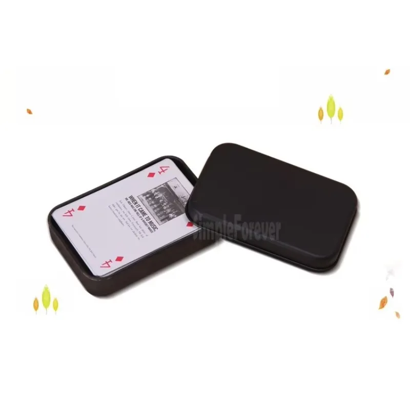 

100pcs Mini Tin Gift Box Small Empty Black Metal Storage Box Case Organizer for Money Coin Candy Keys Playing Card
