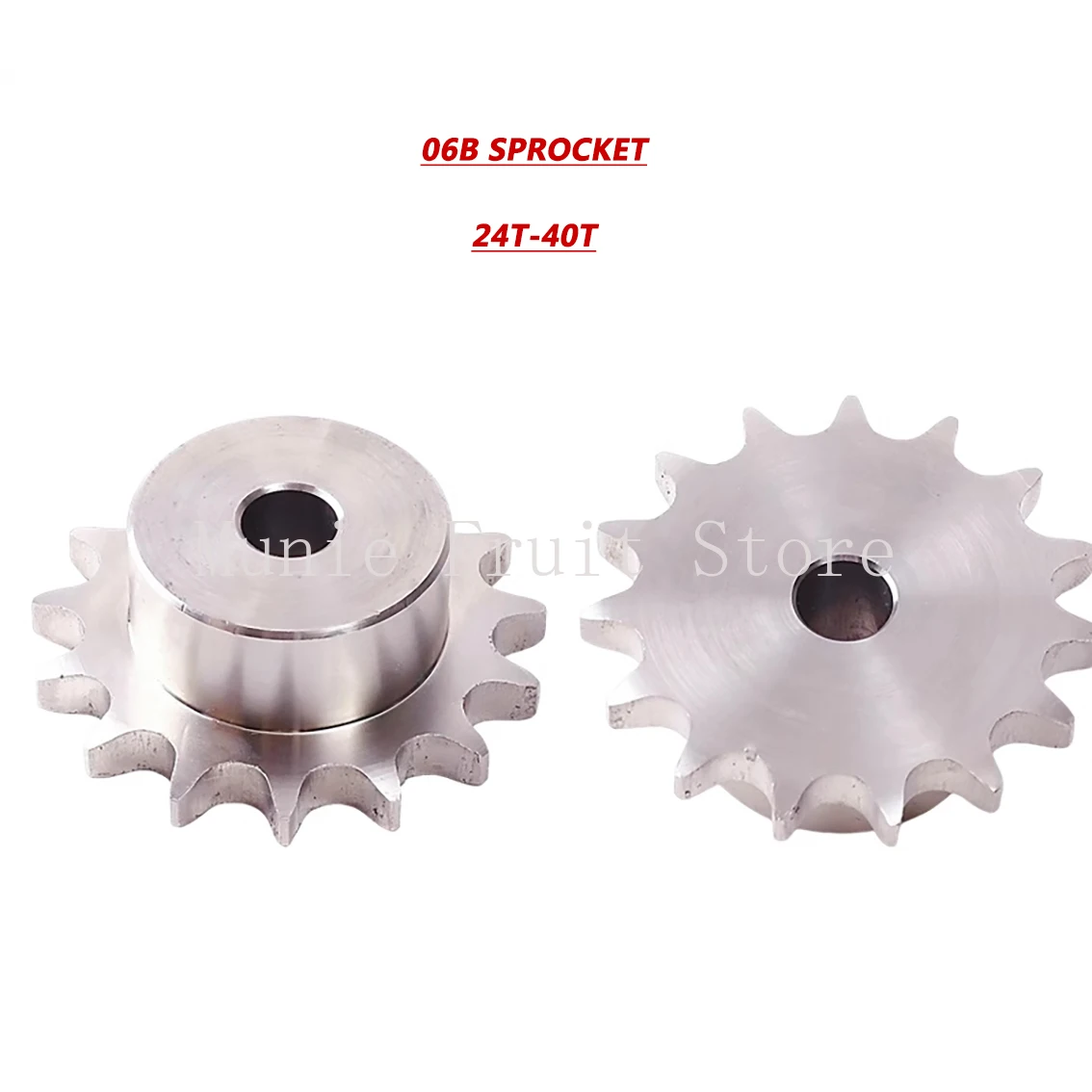 24 26 28 30 32 34 36 38 40 Tooth, 304 Stainless Steel Chain Sprocket Size 06B,  Precision Machined for #35 Roller Chain
