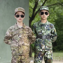 Children New Outdoor Expansion Uniform Suit Men Camp Clothing School Students Military Training Clothing