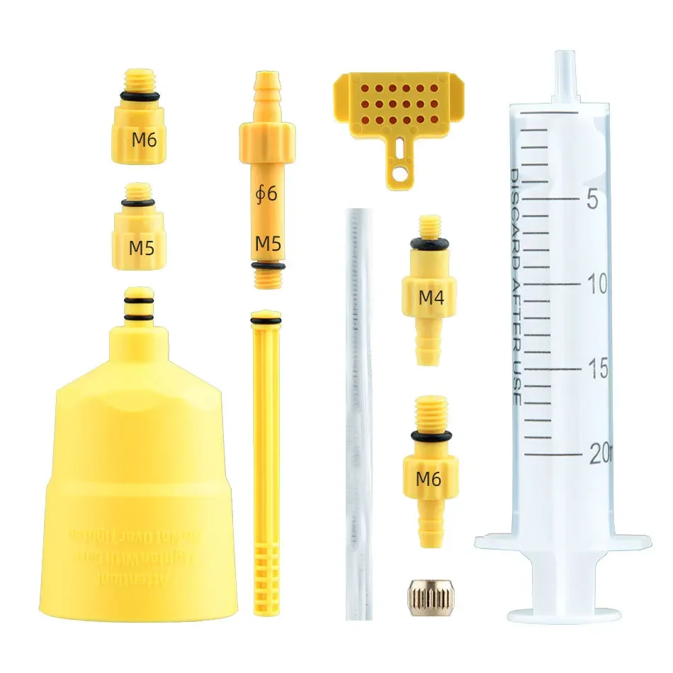 AliExpress NONE 11 Piece Set Bicycle Hydraulic Disc Brake Drain Kit Tool Suitable for SHIMANO, SRAM, MAGURA Series Road Bike Brake Repair Tools