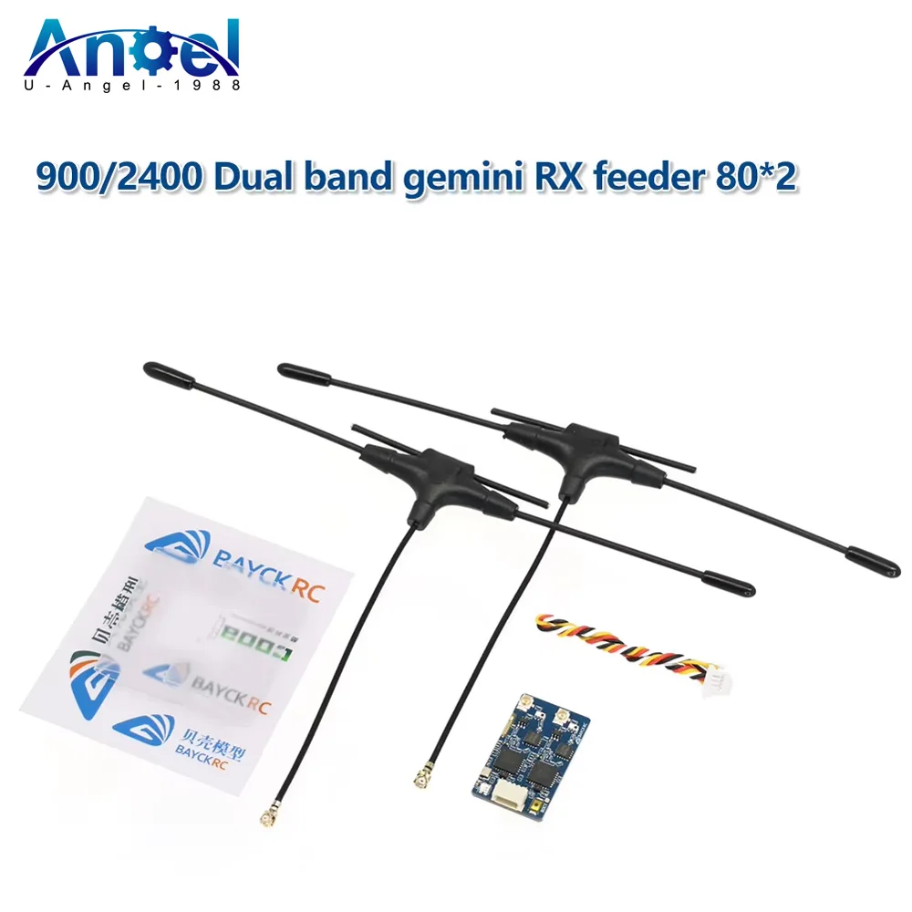 BAYCK ELRS 915MHz / 2.4GHz NANO ExpressLRS Receiver with T type Antenna Support Wifi upgrade for RC FPV Traversing Drone Parts