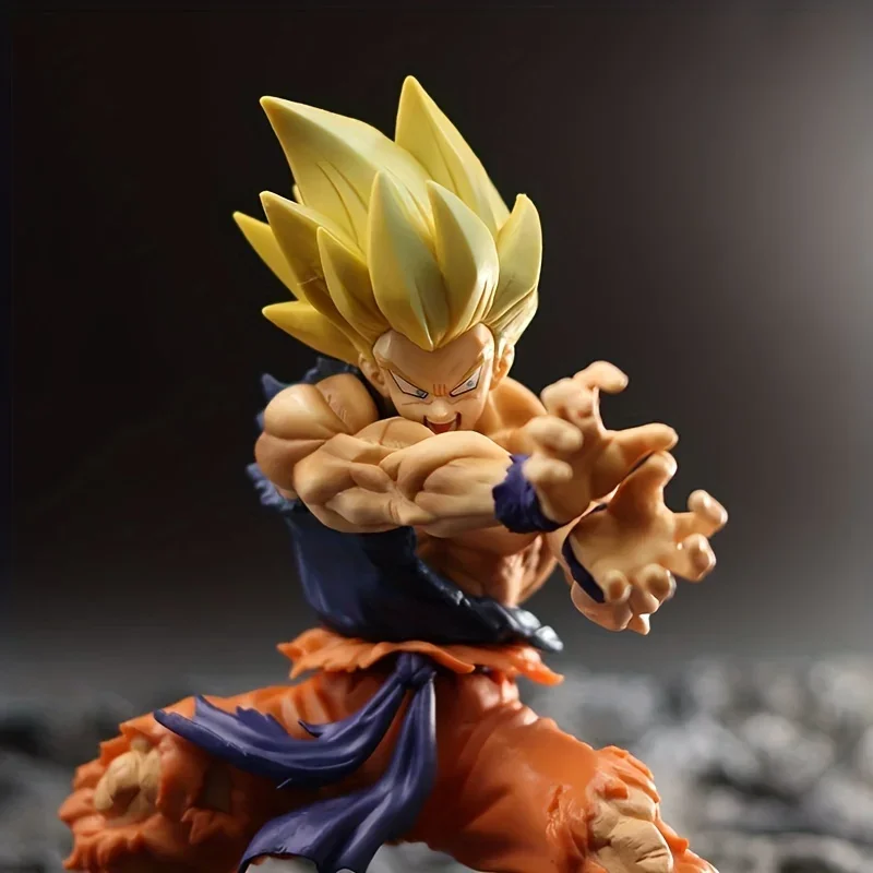 Dragon Ball Z Kamehameha Son Goku Figure Super Saiyan Kakarotto 16CM PVC Action Figures Model Dolls Toys for Children Gifts