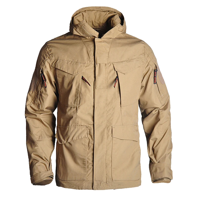 HAN WILD M65 Cortavientos Táctico para Hombre - Chaqueta de Senderismo - imagen 4