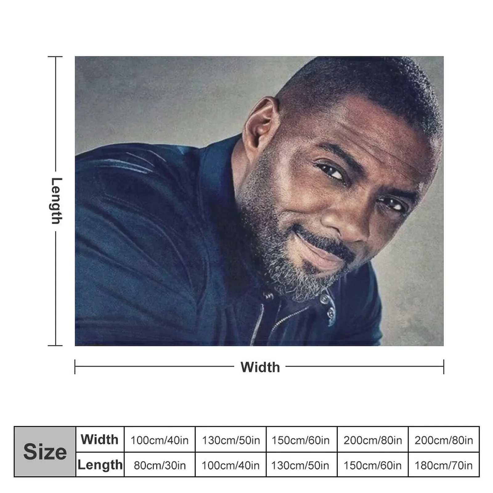 idris elba Throw Blanket Multi-Purpose Flannel Blankets