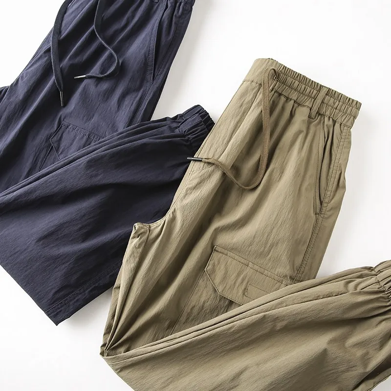 

Men's Casual Pants Long Trousers Breathable Qui Dry 3D Tailoring Moisture ng Workwear Spring Summer Faion Urban Sle