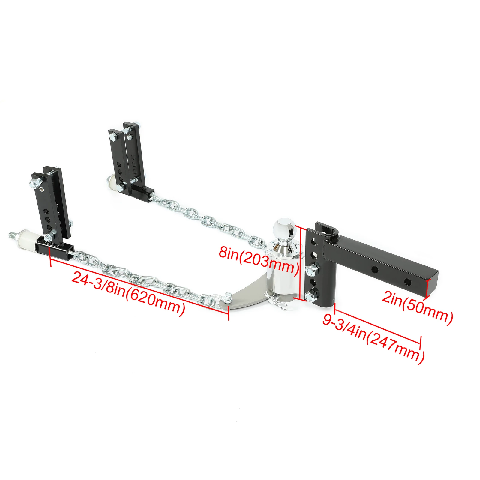14000lbs Weight Distribution Hitch w/ Sway Control & 2-5/16 in Ball & 2 in Shank