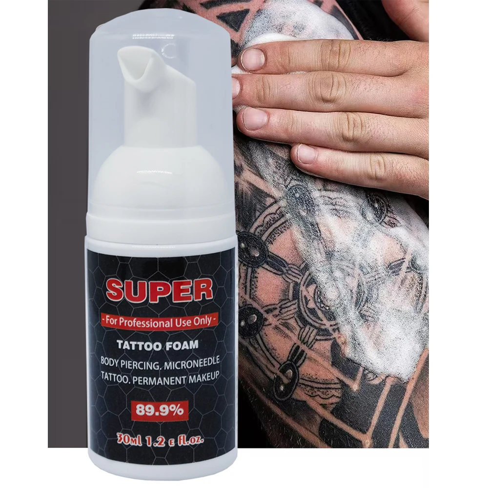 89.9% Super Tattoo Foam During Permanent Makeup Microblading Piercing Secondary Foam Eyebrow Tattoo Auxiliary Procedure 1.2OZ