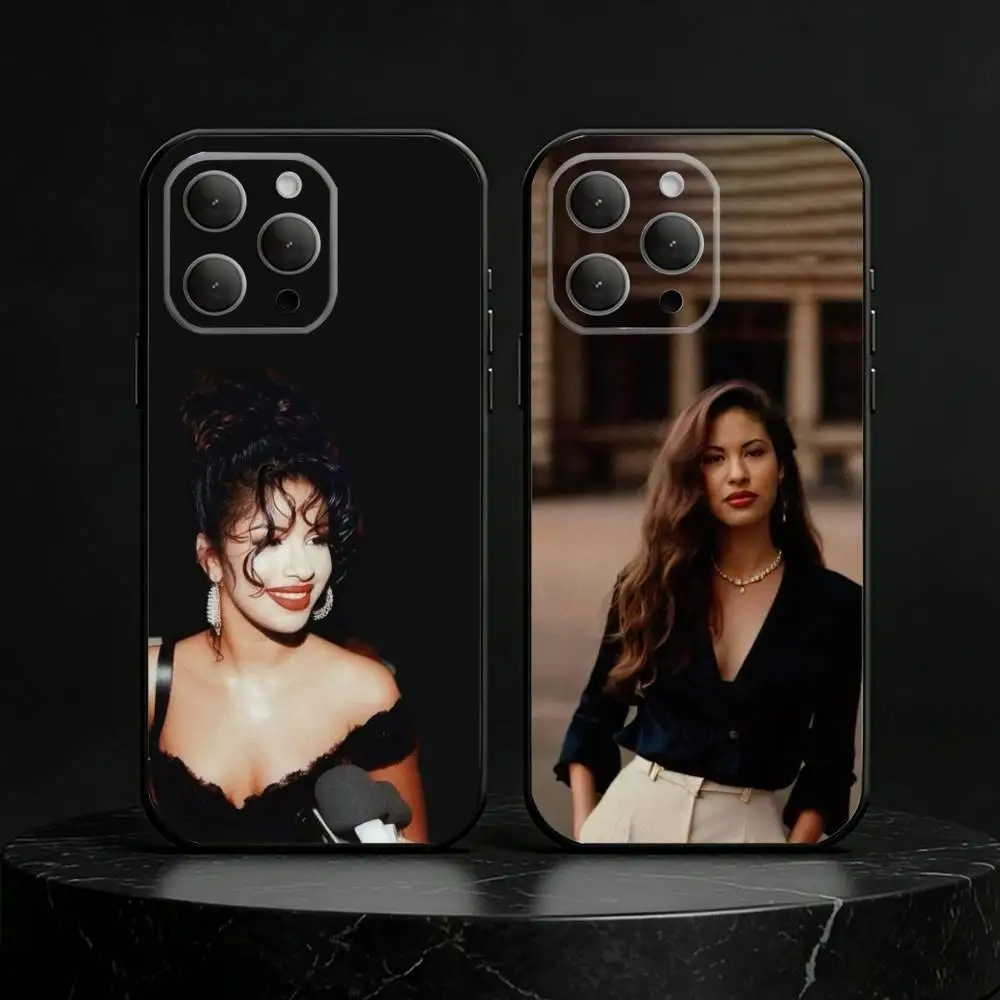 

Singer Selena Quintanilla Phone Case For iPhone 17,16,15,14,13,12,11 Plus,Pro,Max,Mini Silicone black Soft Cover
