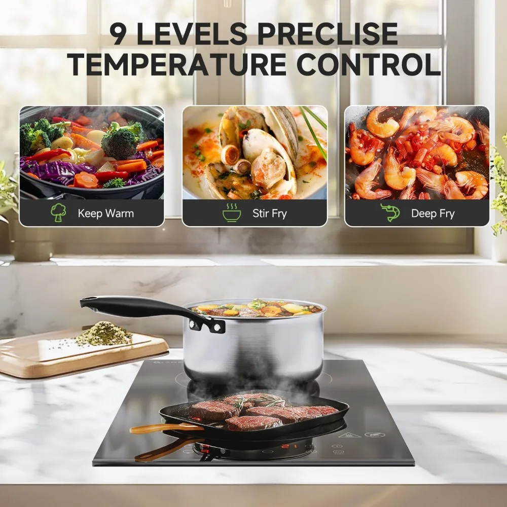 2025 AMZCHEF Electric Induction Cooktop 2 Burners,12