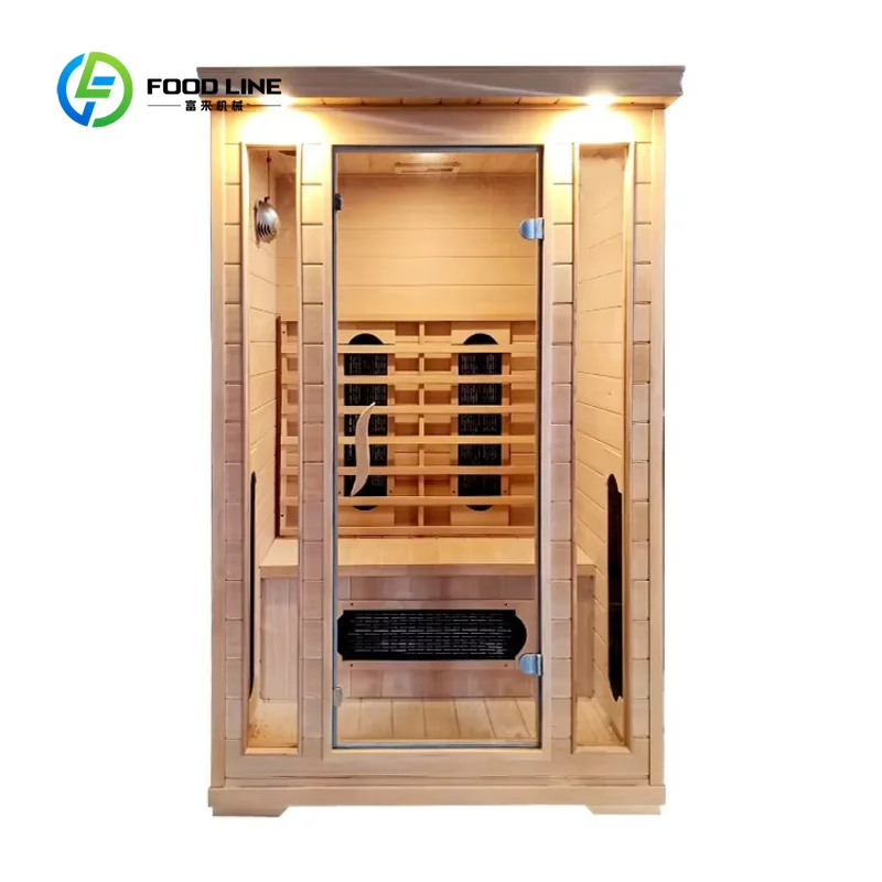 Customized Portable Wooden Far Infrared Sauna House Electric Solarium for Home Spa Commercial Wellness