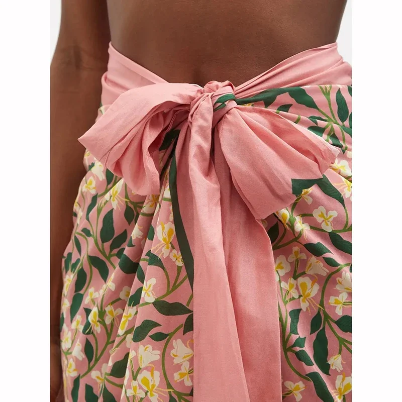 

2025 Push Up One Piece Swimsuit with Beach Skirt Retro Swimwear Women Sexy Bathing Suit Printed Beachwear Monokini Swimming Suit