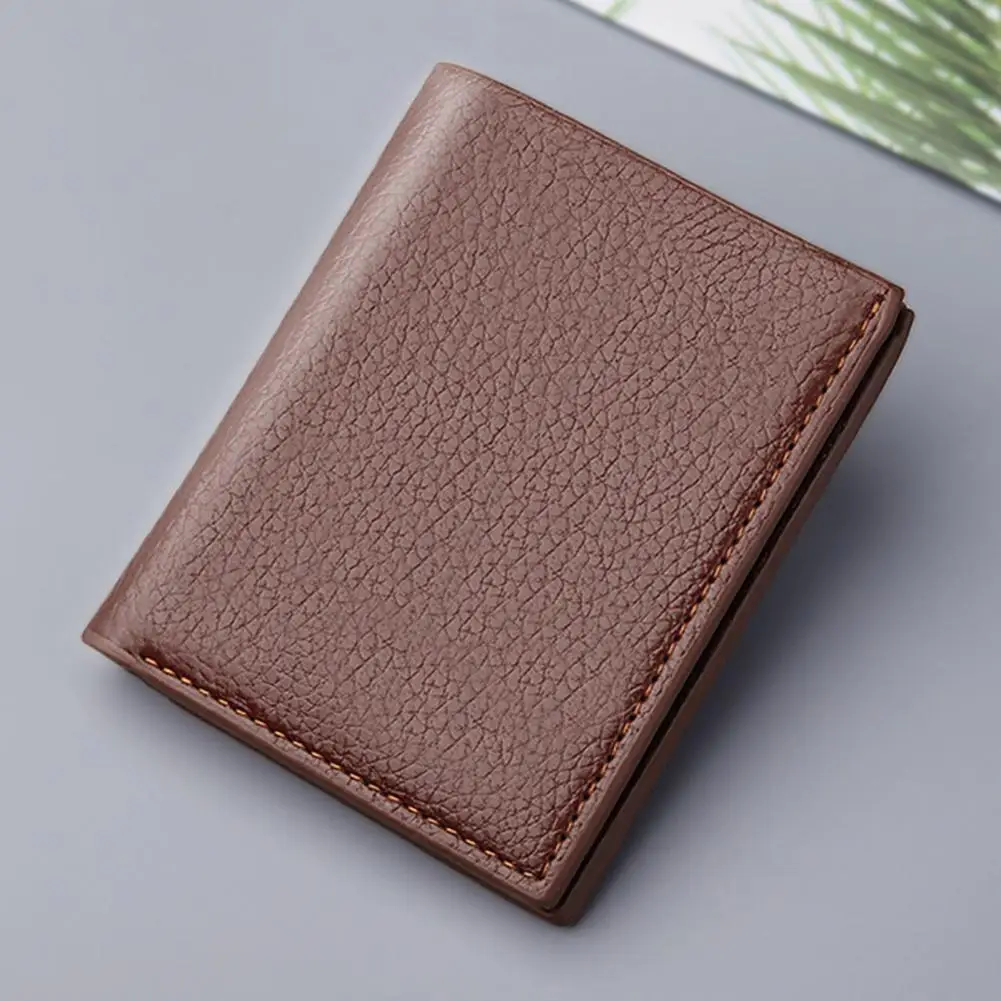 Wallets Men PU Leather Wallet Thin Card Holder Solid Color Blocking Luxury Card Holder Organizer Bank Card Package Purse Wallet