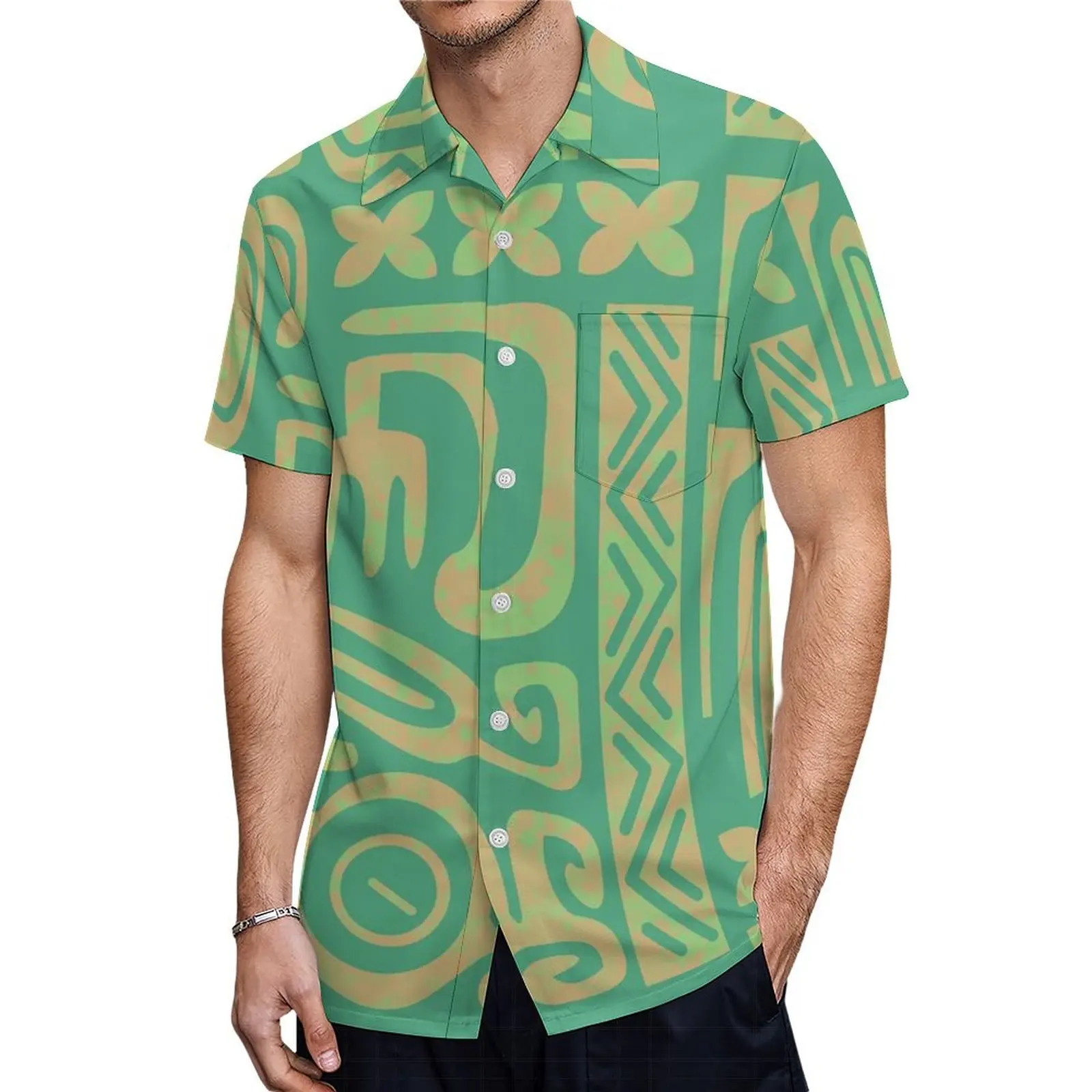 

Not for sale Polynesian Samoan party casual men's pocket shirt