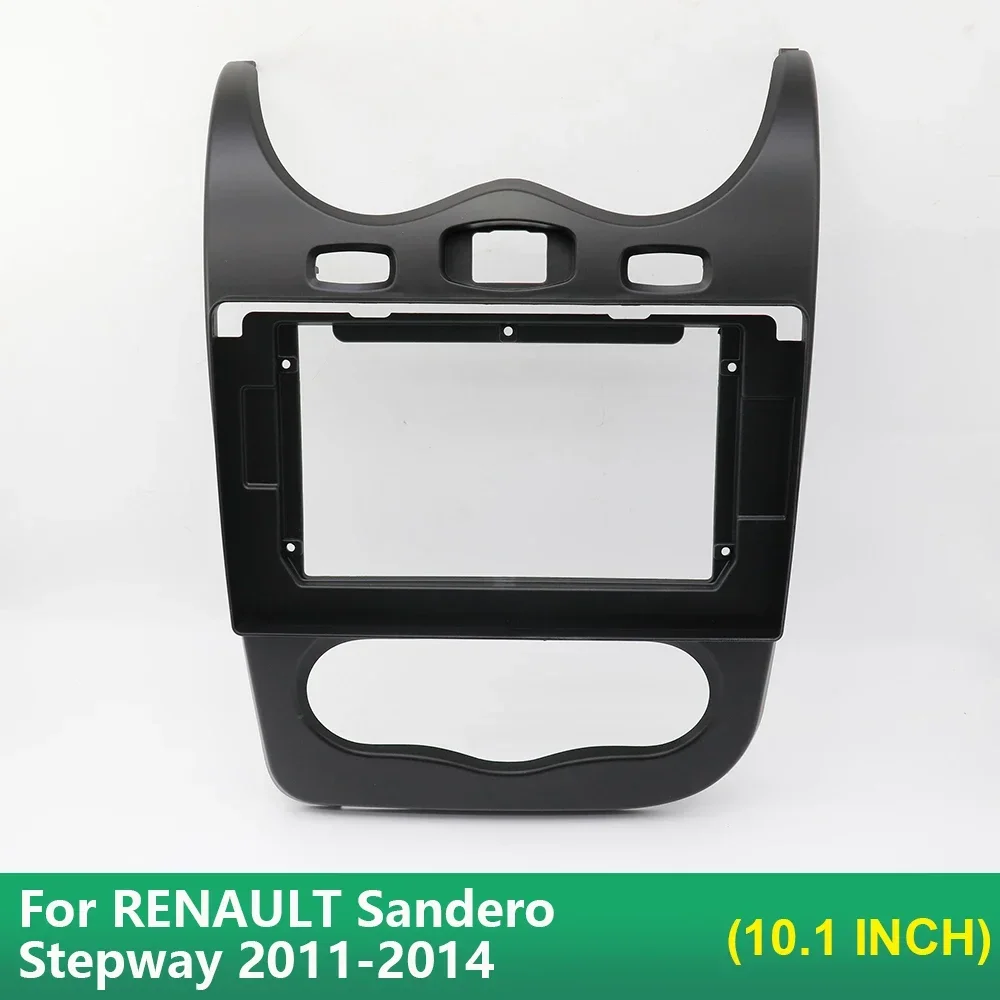 2 Din Radio Frame for RENAULT Sandero Stepway 2011-2014 10.1 INCH Car Dash Mount Trim Kit Android Player Cover Bezel Fascia