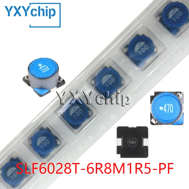 10pcs 6.8uh 1.5a 6*6*2.8mm Chip Magnetic Shield Type Power Wound Inductor Slf6028t-6r8m1r5-pf New Original