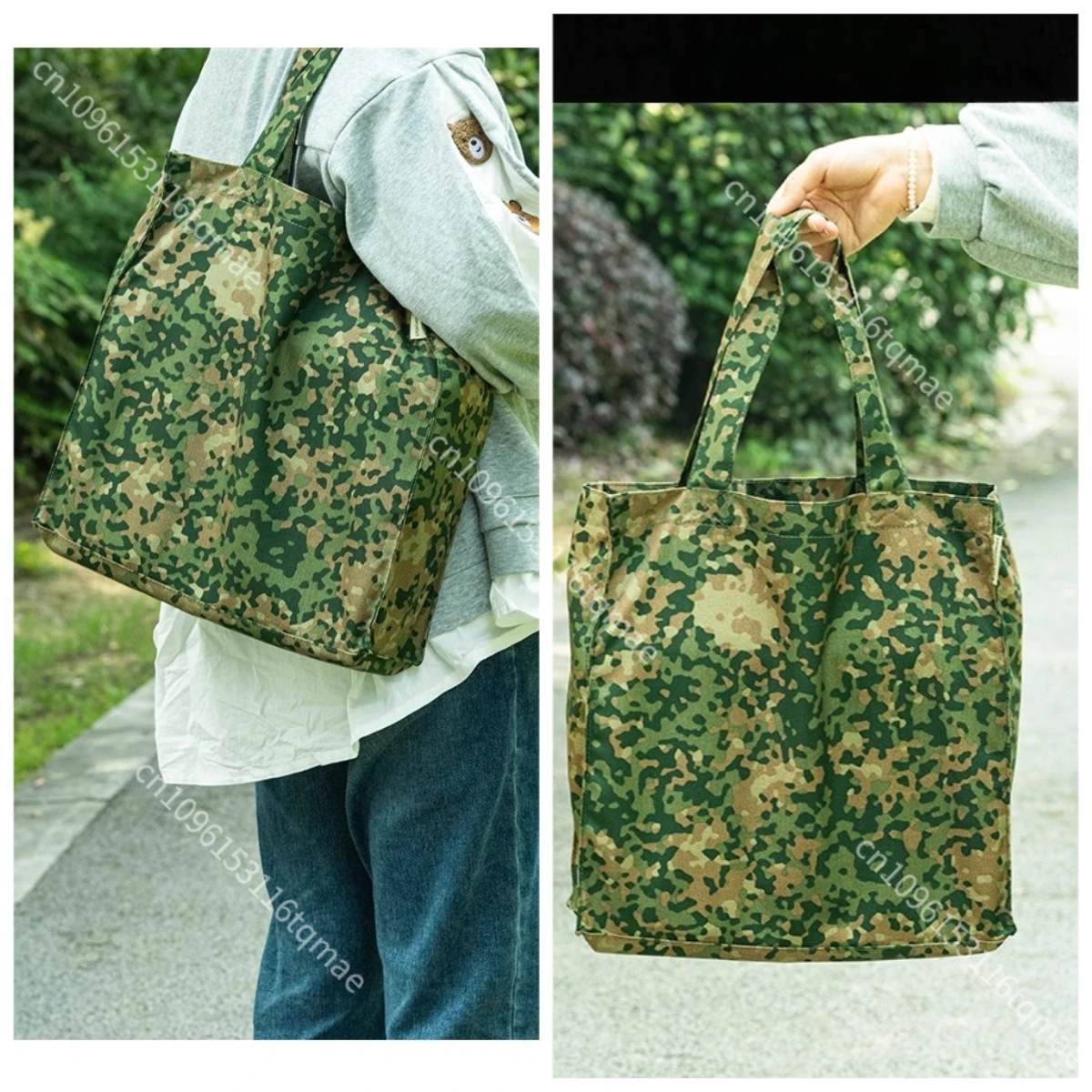500D Waterproof Wear-resistant Dutch Camouflage Flame Retardant Outdoor Camping Leisure Bag Tactical Handbag