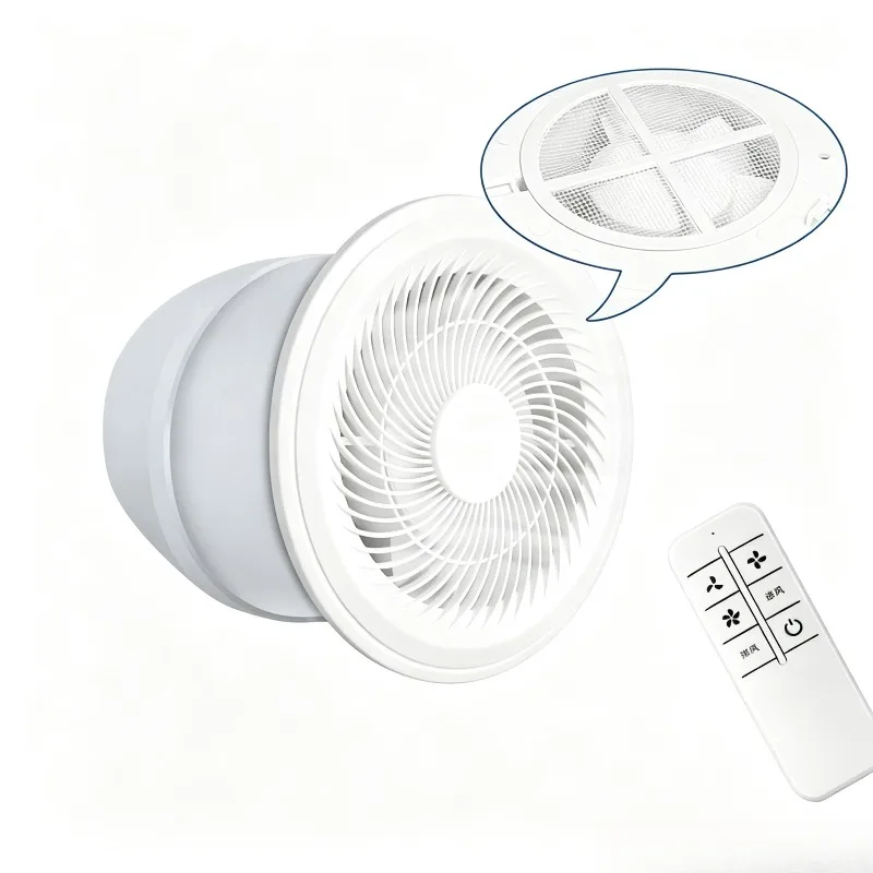 Remote Control Silent Bidirectional Exhaust Fan Window Mount Ventilator For Bathroom Kitchen Fresh Air Smoke Extract