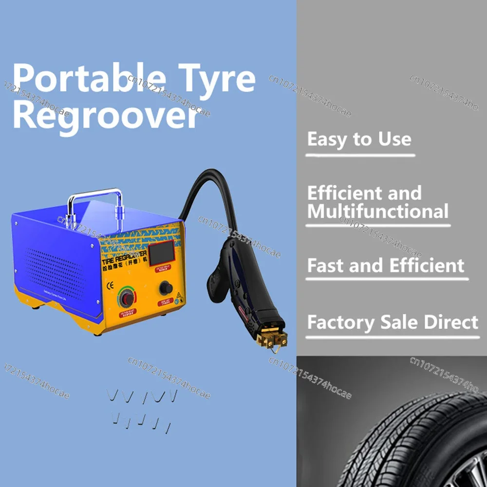 1KW Digital Tire Regroover Tire Rubber Engraving Machine Truck Car Rubber Tyres Grooving Electric Rubber Cutting power Machine