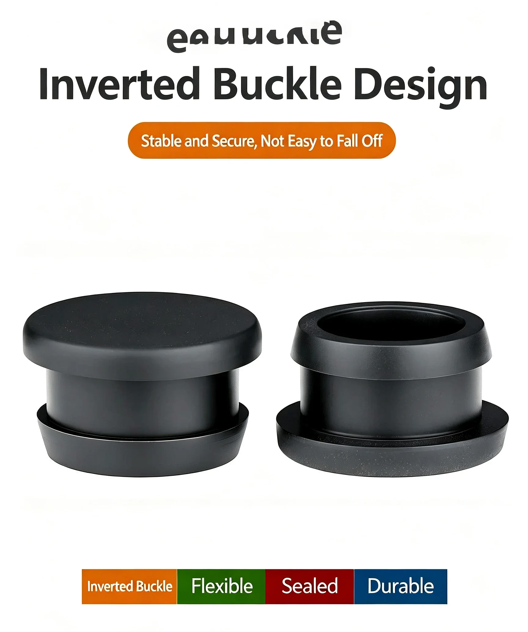 1-50Pcs 2.5-34.6mm Black Conical Snap-on Silicone Rubber T Type Plug Blanking End Caps Tube Inserts Bung Proof High Temperature