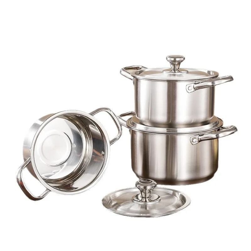 Stainless steel pot set hot pot special pot, induction cooker soup gift set
