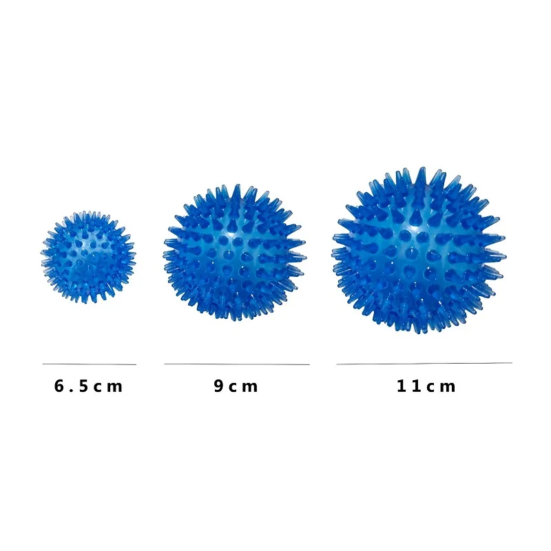 Pet Dog Toys Cat Puppy Sounding Toy Polka Squeaky Tooth Cleaning Ball TPR Training Pet Teeth Chewing Toy Thorn Balls Accessories