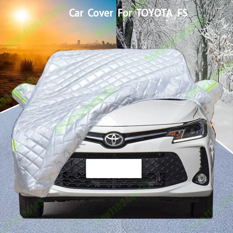 

For TOYOTA FS Car Cover Delivers Hail Protection, Scratch Guard, prevents paint Peeling Rain & Snow Resistance