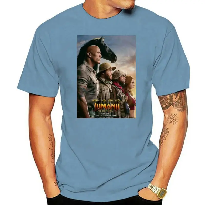 Fashion New Jumanji The Next Level T-Shirt Men Hip Hop 100% Cotton Streetwear Tee Shirt