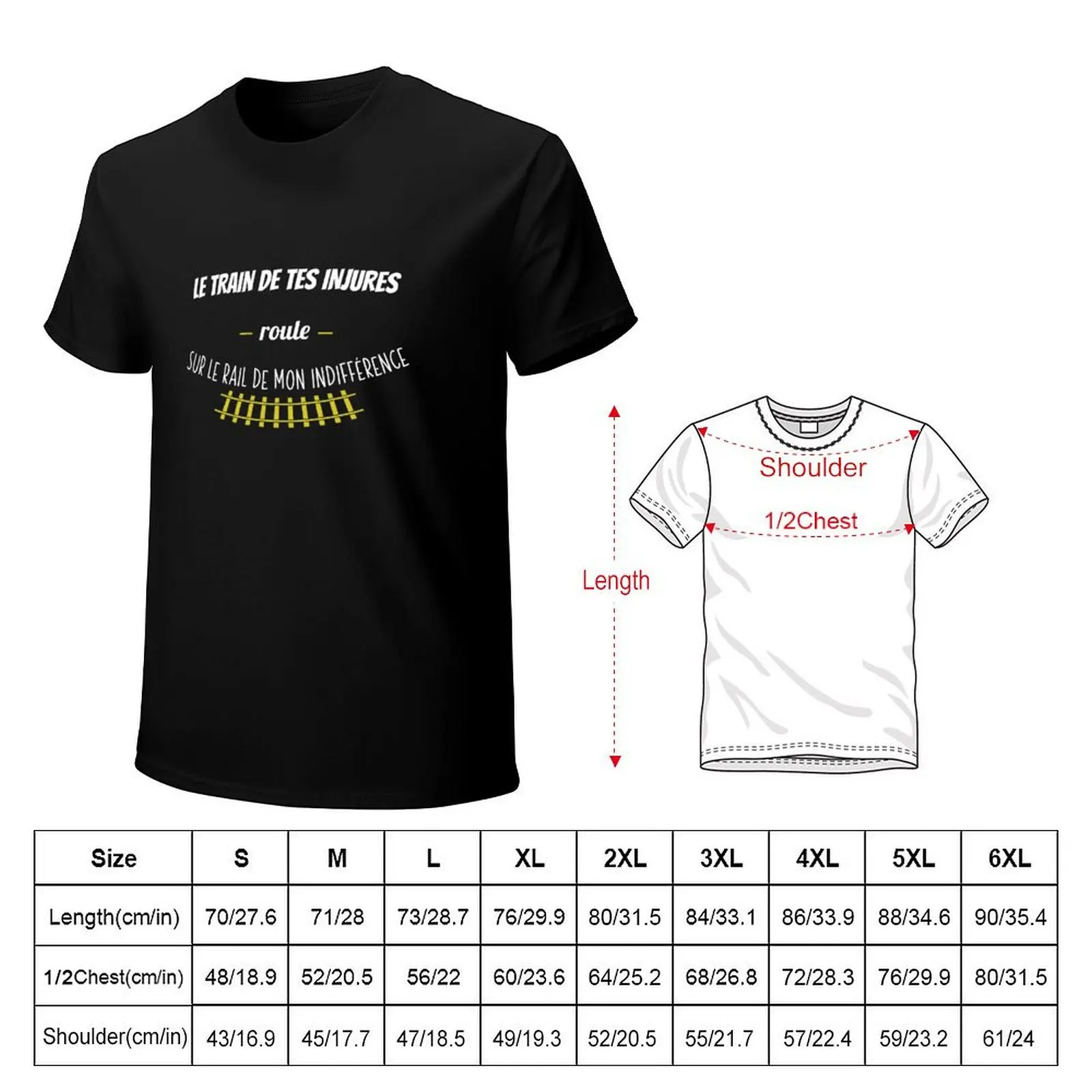 The train of your insults rolls on the rail of my indifference - gift idea The American class T-Shirt