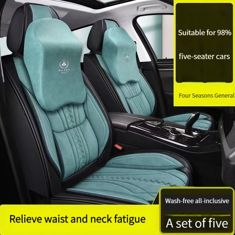 All-inclusive Tech Cloth Universal Car Seat Cover ForDaewoo Matiz Nexia Tosca Kalos Evanda Magnus REXTON Car Accessories Styling