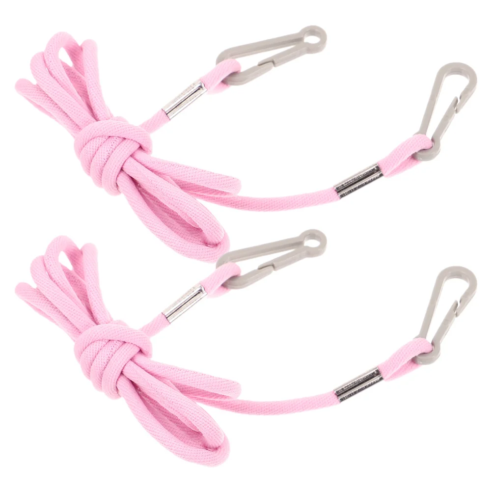

2 шт. розовые ремешки для перчаток с защитой от потери для детей, эластичный шейный ремешок, зажимы для варежек, зимняя веревка для перчаток для катания на лыжах и развлечений на открытом воздухе