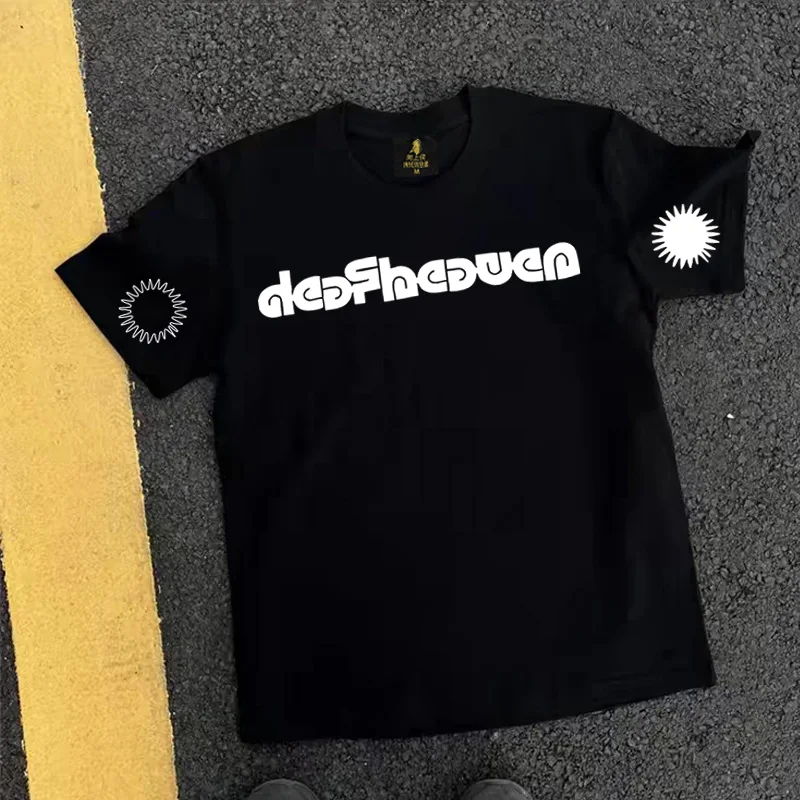 Loose Fit Cotton T-Shirt Unisex Short Sleeve Double Thread UPUPXIA Hero Print Sweat Absorbent round Neck Casual Summer Top