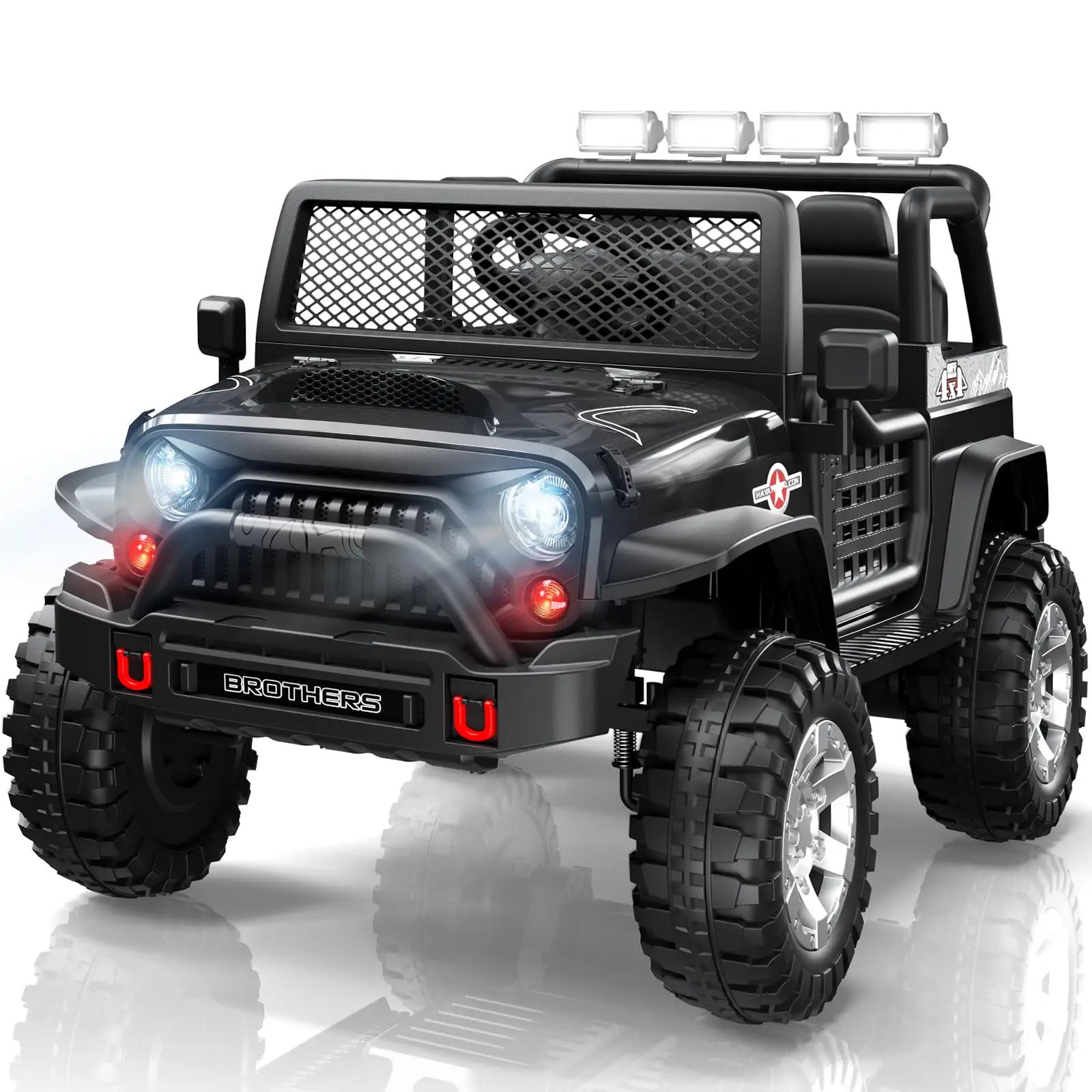 LIGIANT 24V 2-Seater Kids Ride On Car w/Remote, Suspension, Bluetooth, Music, 3 Speeds & LED Lights, Christmas Gift