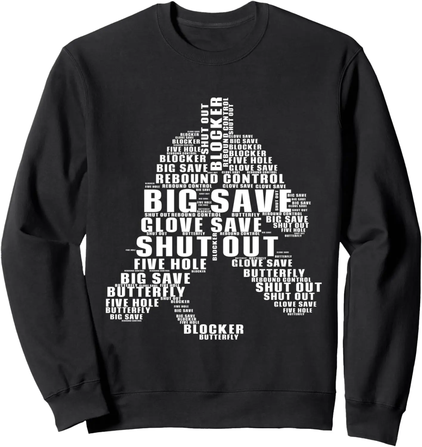 Men Shirt Novelty Ice Hockey Goalie Shut Out Funny Sweatshirt