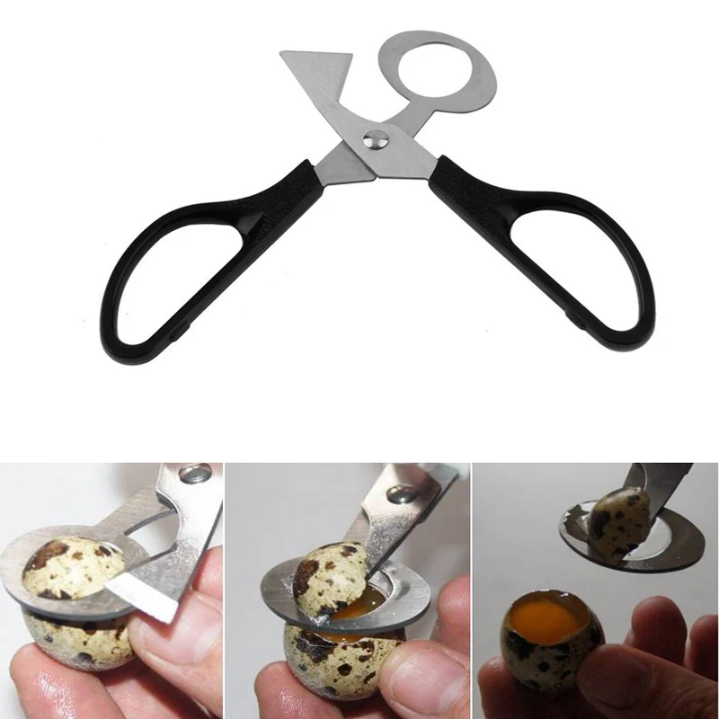 Cortador de huevos de paloma y codorniz, herramienta para abrir cáscaras pequeñas, tijeras para separar y cortar huevos de pájaro, abridor de cigarros, clip, triturador, cuchilla, tijeras.