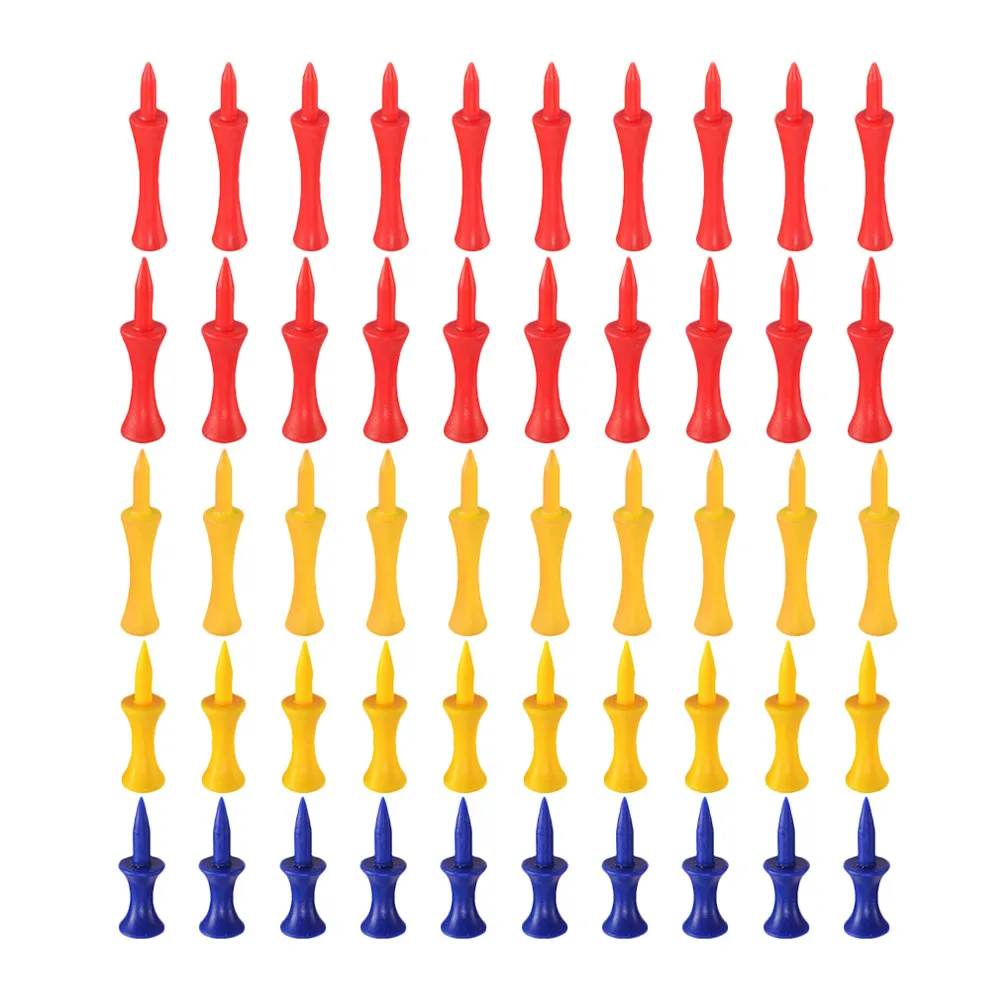 

50 шт. пластиковых держателей для мячей для гольфа, защитные подставки для мячей, аксессуары для тренировок по гольфу, держатели для гольф-тий