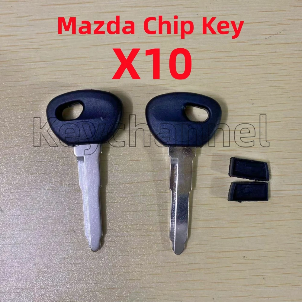 

5/10/20pcs Car key Transponder Key Spare Chip Slot Key Maz24 Key for Mazda 2 3 6 626 323 MX2 MX5 Capella ATENZA Replacement Key