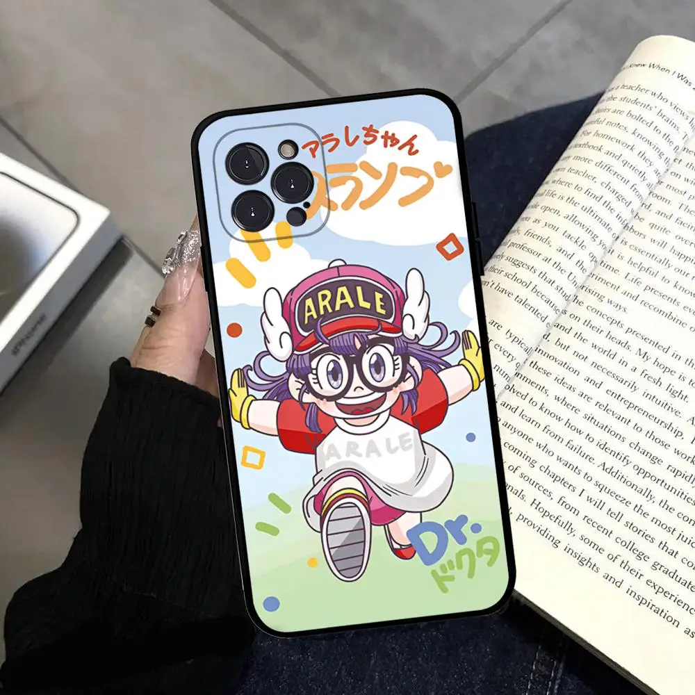 Cartoon Dr Slump Arale Phone Case Silicone Soft for iphone 15 14 13 12 11 Pro Mini XS MAX 8 7 6 Plus X XS XR Cover