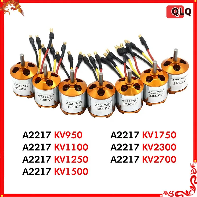 XXD A2217 2217 950KV 1250KV 1500KV 2300KV Outrunner Brushless Motor For RC Airplane Aircraft Plane Quadrocopter Multi-copter