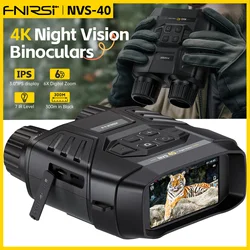 Телескоп FNIRSI NVS-20 NVS-40 4K HD Очки ночного видения 6-кратный цифровой зум 300 м Охота Кемпинг Прицел Двойного назначени