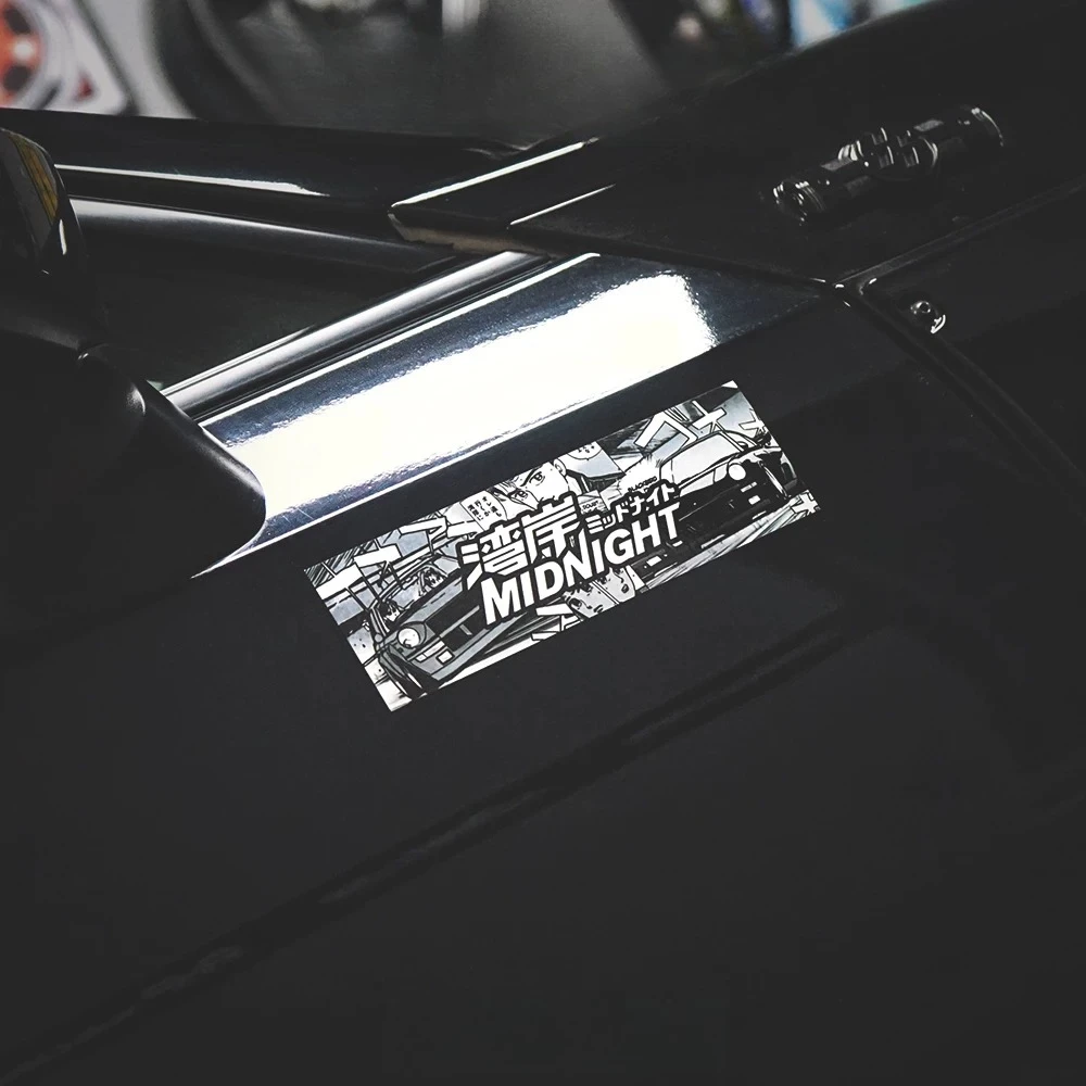 Anime Racing JDM Reflective Vinyl Decal Waterproof Personality Sticker for Car Body Scratch Hiding