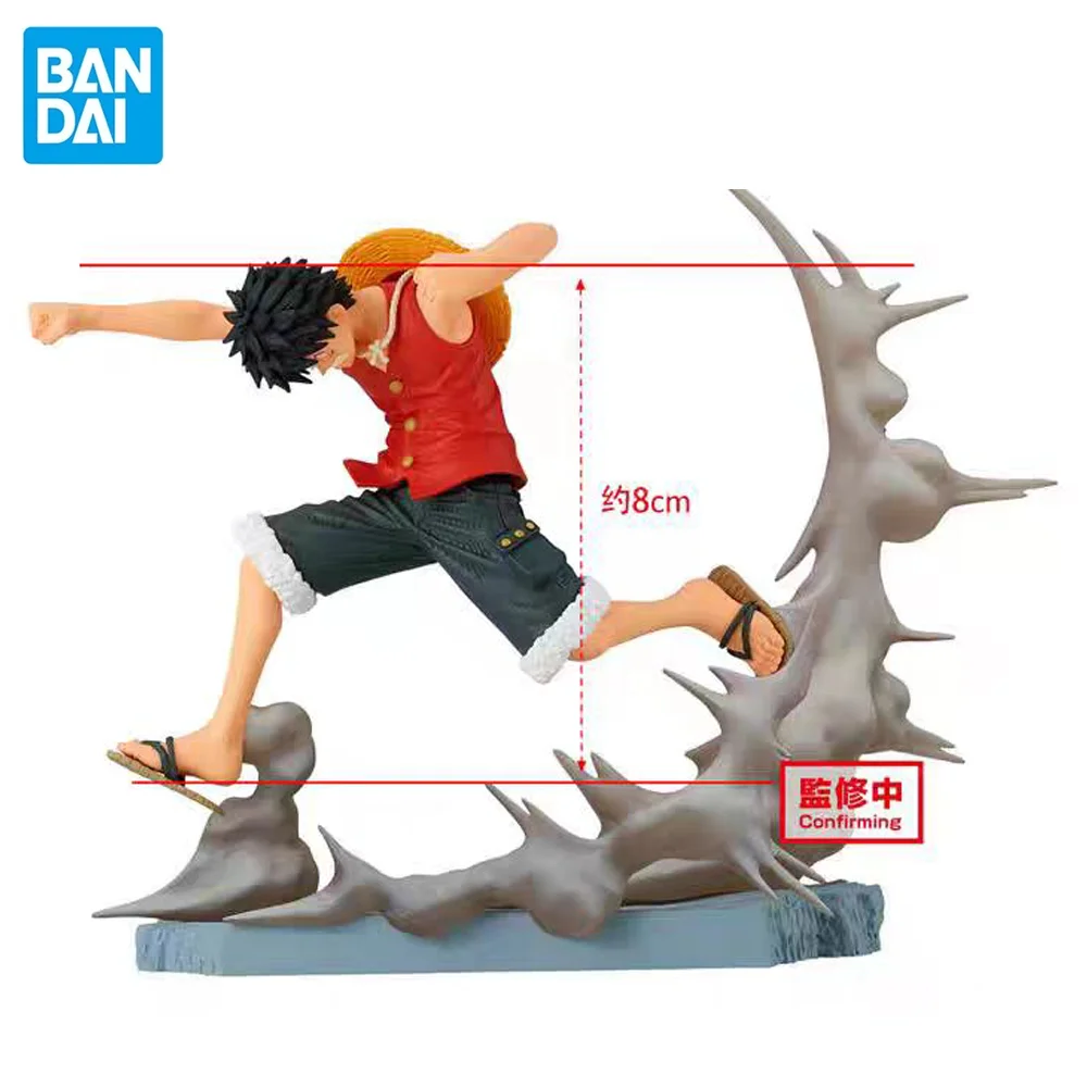 In Stock Bandai One Piece Senkou Zekkei Monkey D. Luffy 8Cm Original Action Figure Anime Pvc Model ornament Collectible Toy gift