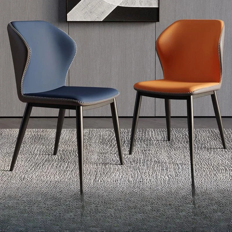 Lüks Mutfak Oyun Yemek Sandalyeleri İskandinav Salon Tasarımcısı Ofis Taht Kol Sandalye Modern Metal Sillas Comedor Mobilya YR50DC