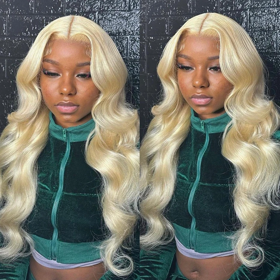 250% 300% High Density Bone Straight 13x4 13x6 HD Transparent Lace Front Human Hair Wigs For Women 613 Honey Blonde 360 Full Lace Wig Pre Plucked With Baby Hair