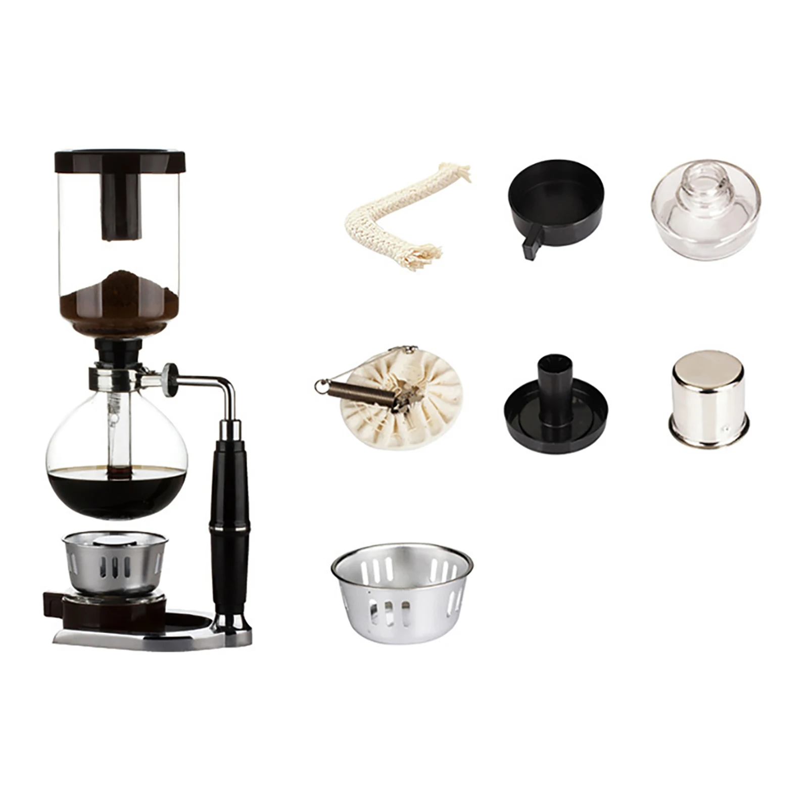 Coffee Machine Japanese Style Siphon 300/500ml Siphon Glass Pot Home DIY Filter Manual Coffeemaker coffee machine