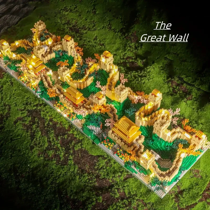 2453 Pieces of Great Wall Three-In-One DIY Model Building Blocks, Creative Educational Building Blocks Designed for Young People and Adults, Birthday Gift