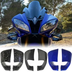 YZF R6 Winglets for Yamaha YZFR6 Wings Front Fairing Downforce Moto Part YZF-R6 600 2017 2018 2019 2020 2021 2022 2023 2008-2016