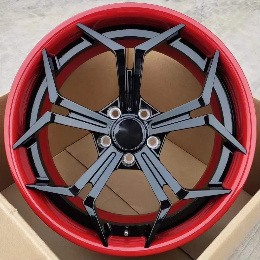 YTD Custom Luxury 18/19/20 Inch 2 Piece Forged Wheel Aftermarket Black Finish 5 Hole Alloy Passenger Car Wheel Rim for BMW Audi